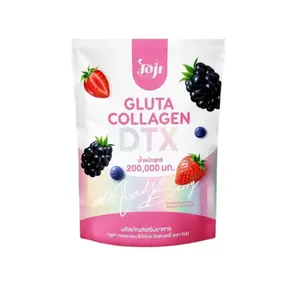 Joji Gluta Collagen DTX Plus Mixed Berry Drink Mix - 10 Sachets x 20g Food Supplement with 200,000 mg per Sachet from Thailand