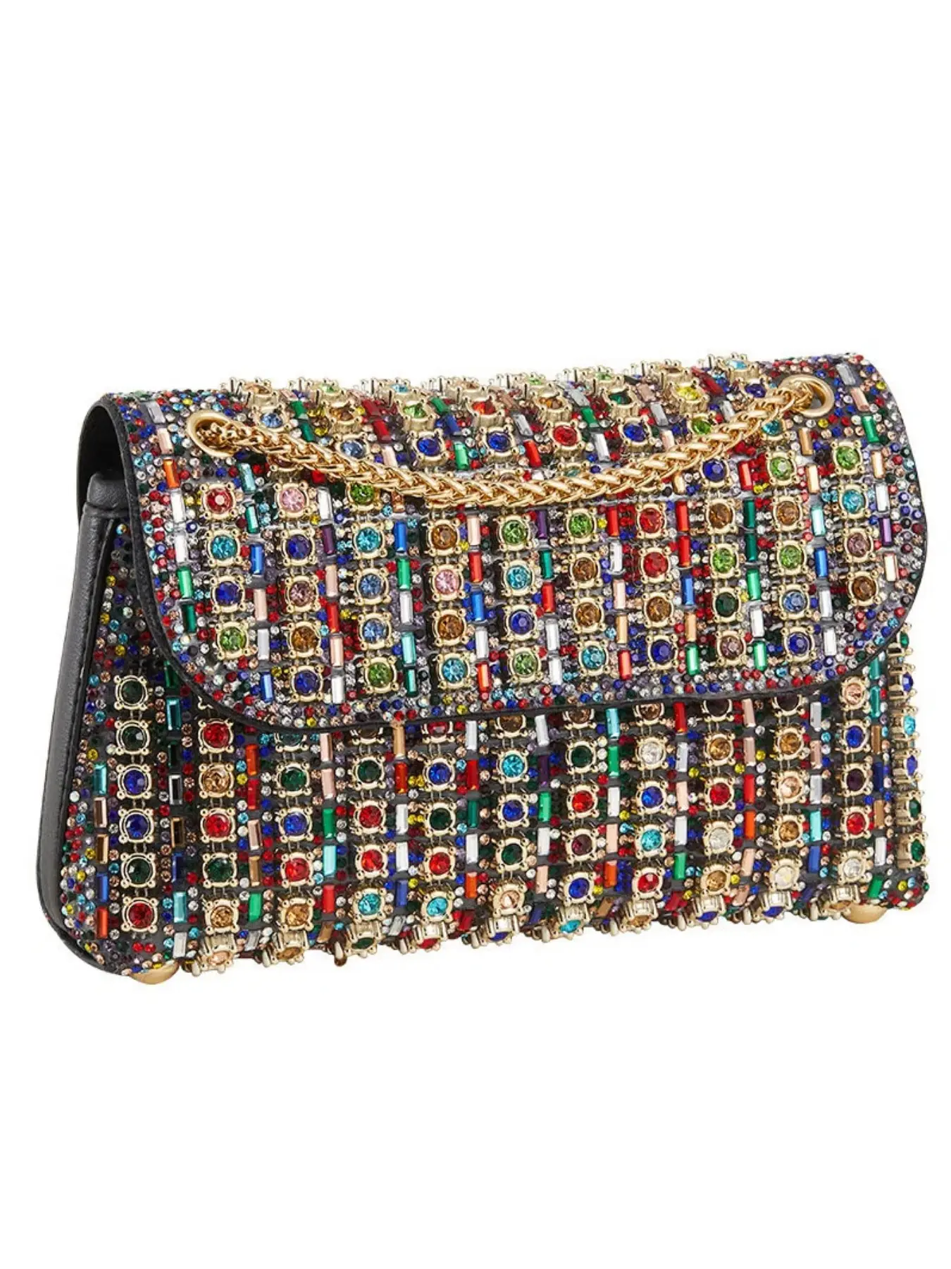 Women's Rhinestone Glitter Evening Bag, Embellished Shoulder Bag, Elegant Shoulder Purse, European Style Gem Handbag, Noble Party Bag, Perfect for Weddings and Parties, Elegant Accessory