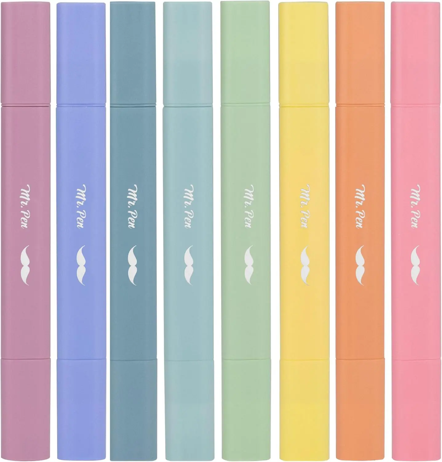 Mr. Pen- Highlight the Word Dual Tip Bible Highlighters, No Bleed Through Assorted Color, 8pcs, Cute Highlighter Dual Tip for Journaling Supplies and School Accessories