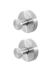 Two heavy-duty suction cup hooks, capable of supporting up to 10 pounds, waterproof and rustproof, glue-free/residue-free, detachable and reusable, suitable for bathrooms, kitchens, hanging garlands, etc.