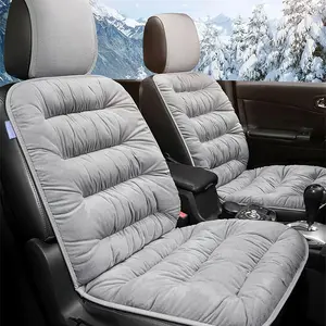 Winter Car Seat Cushion Set, Thick Comfortable Backrest Design, Ideal for Cold Weather Driving, Enhances Vehicle Seating Experience