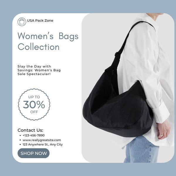 BAGGU Small Nylon Crescent Bag - Black 37''
