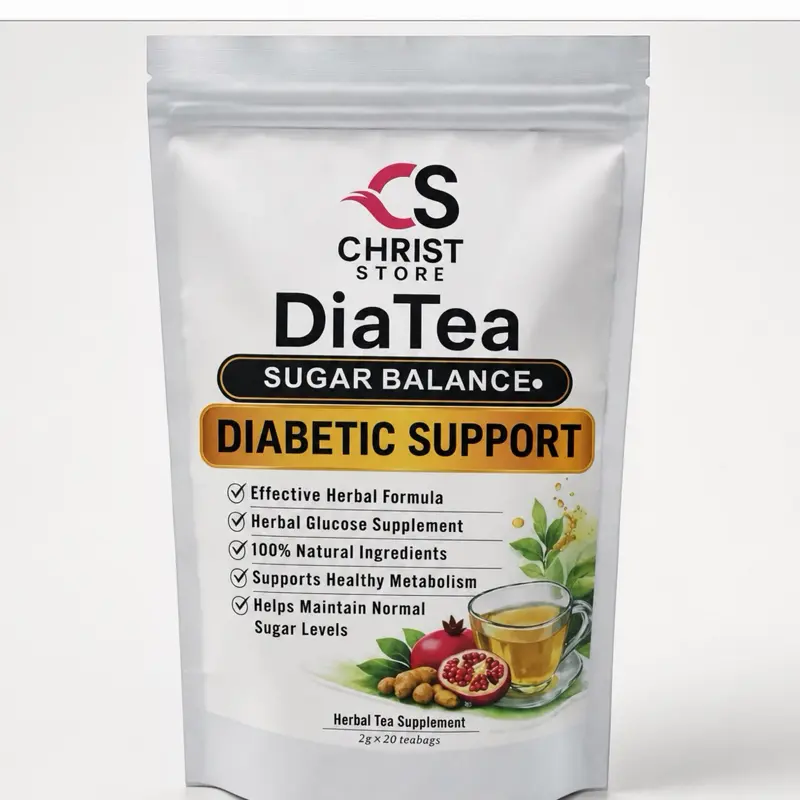 DiaTea support & reduced sugar wellness_ Herbal tea 100% natural  ingredients & balance Glucose
