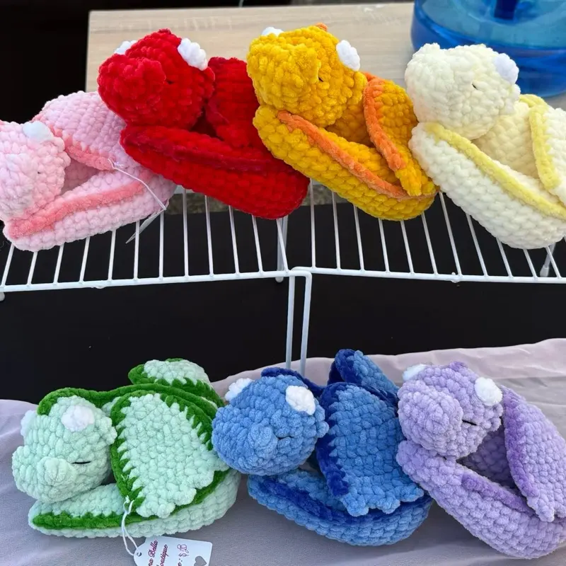 Handmade Crochet Dragon Plushie, Cute Soft Sleeping Stuffed Toy for Kids Gift