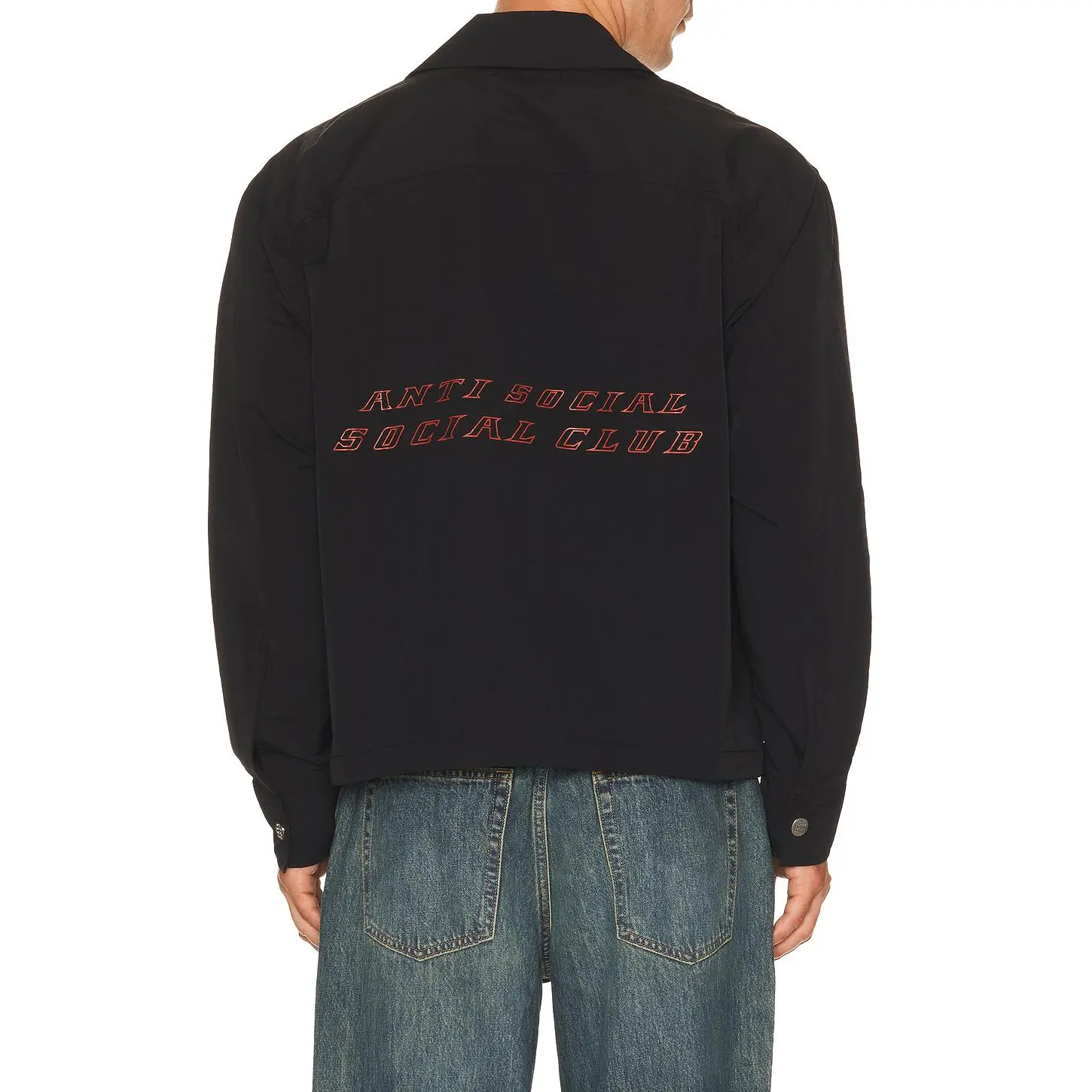 Anti Social Social Club Coaches Jacket in Black