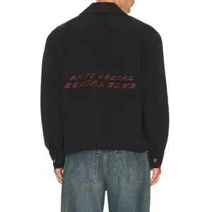 Anti Social Social Club Coaches Jacket in Black