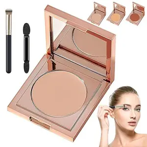 Colored Clay CC Undereye Corrector, Color Corrector for Dark Circles with Brush, CC Undereye Corrector, Conceal & Brighten Dark Circles, Under Eye Hydrating Concealer for Women (Light-Medium Peach)