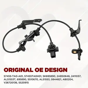 OE ABS Wheel Speed Sensor Front Left Compatible with 2008 2009 2010 2011 2012 for HONDA Accord 2009 2010 2011 2012 2013 2014 for ACURA TSX 57455-TA0-A01 57455TA0H01 ALS1553