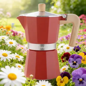 SIVAPHE Classic Italian Aluminum Moka Pot is suitable for use on gves, ceramic cooktops, and induction cooktops. Featuring a traditional design and manual operation, it is lightweight and portable, Perfect for making coffee at home, office, camping