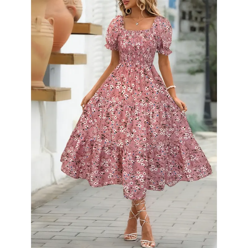 sachin and babi light blue dress Izabel London Multi Red Floral Wrap Front Tea Dress