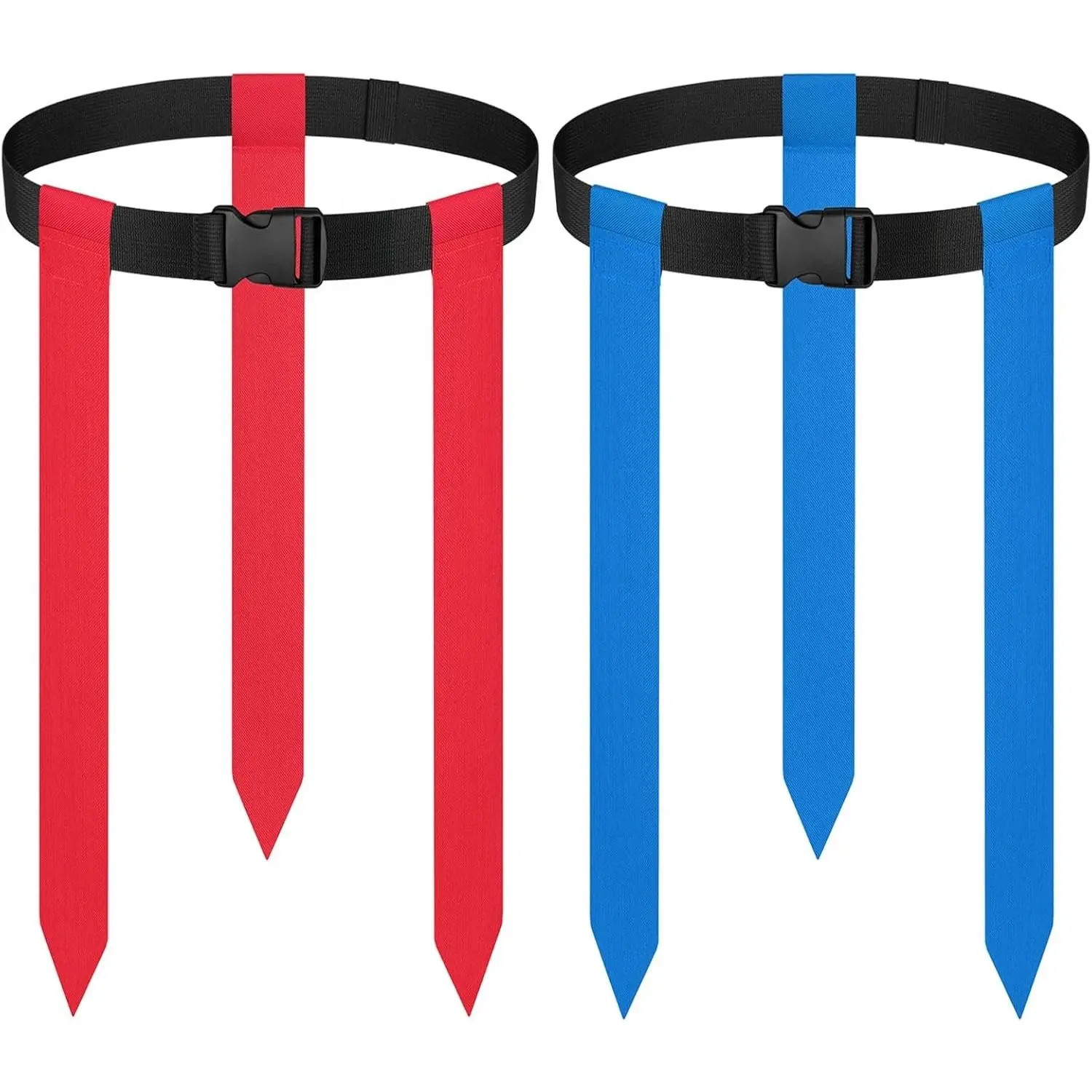 Flag Football Belts, 2/4/10/14/20 pcs of Adjustable Flag Football Set with Flags, Suitable for Youth Adults and Kids
