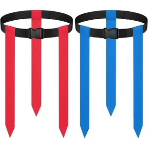 Flag Football Belts, 2/4/10/14/20 pcs of Adjustable Flag Football Set with Flags, Suitable for Youth Adults and Kids