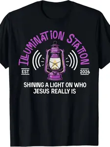 Christian Illumination Station VBS 2026 Bible Graphic T-Shirt for Men 1pc