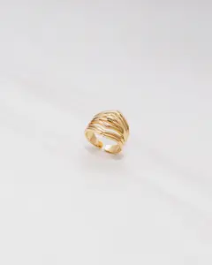 Multi-Layered Large Pointed Stack Ring