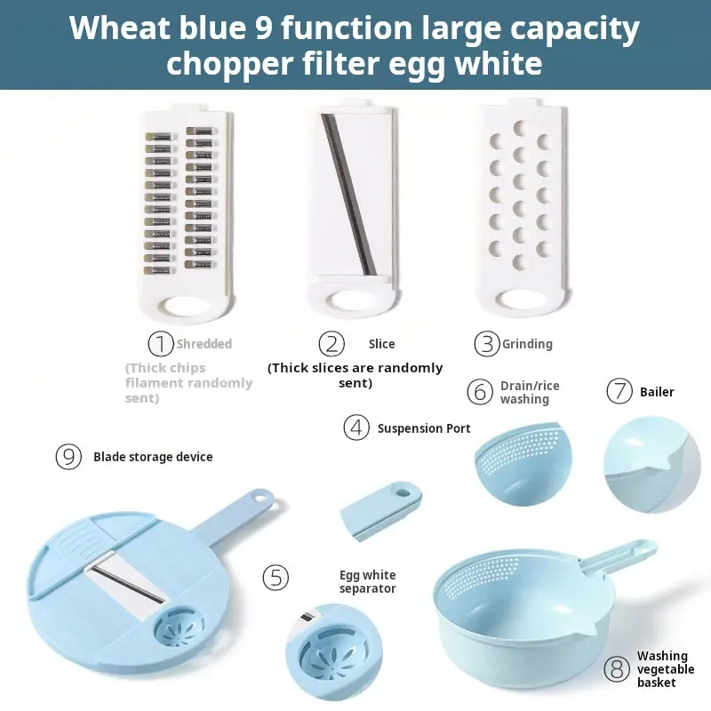 12Pcs Multifunctional Vegetable Cutter Set
