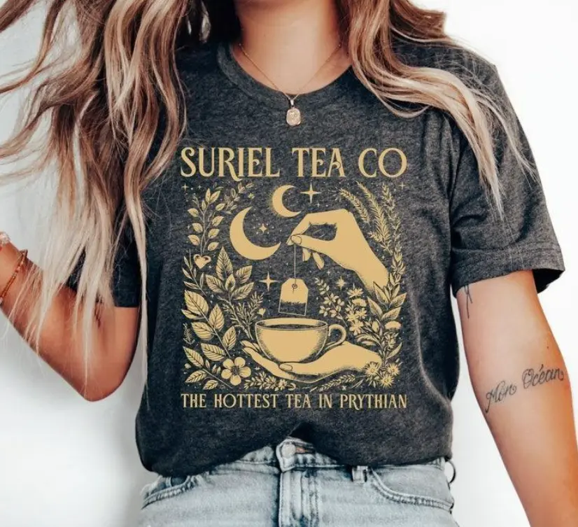 Suriel Tea Co Shirt, A Court Of Thorns & Roses Shirt Bookish T-Shirt, Feyre and Rhysand Shirt, Fisherr Clothes, Ladies Summer Outfits, Feminist Gifts