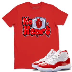 Unisex T-shirt To Match Sneakers Jordan 11 Cherry - No Hearts. 100% Cotton for Casual Wear. Comfortable Summer Unisex T-Shirt to match Jordan Sneaker. Streetwear Style. urban outfitters
