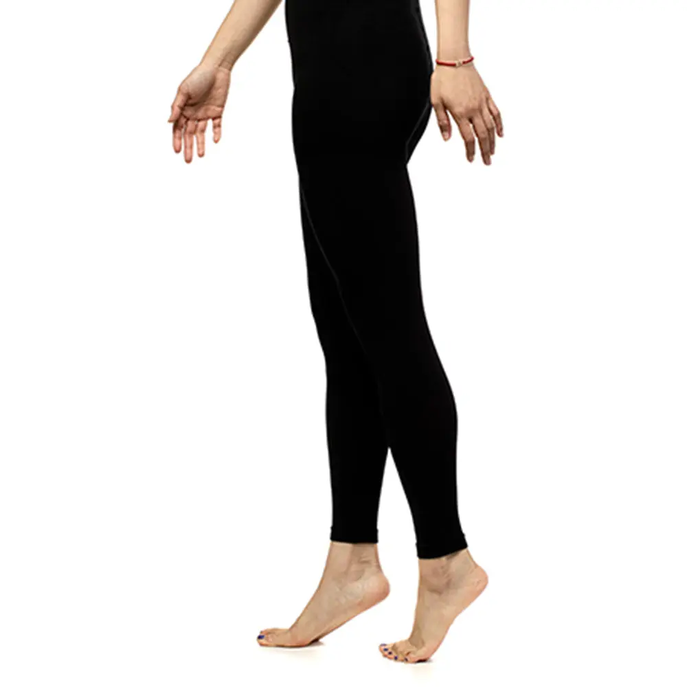 VIM & VIGR Footless Compression Tights for Women Graduated Compression Nylon Leggings for All-Day Comfort, Work, Travel & Everyday Wear
