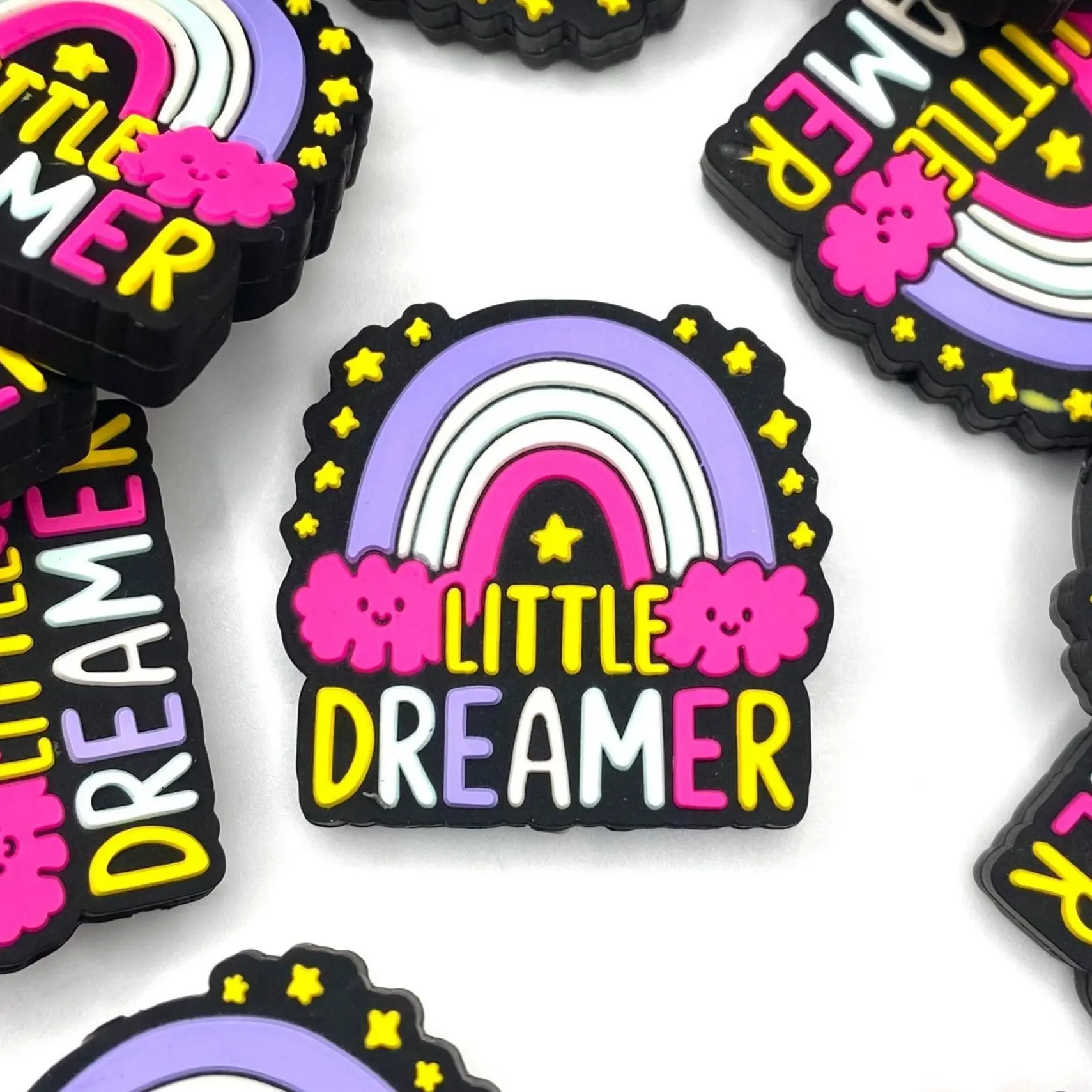 1pc Little Dreamer Silicone Focal Beads | Rainbow Beads | Cute Beads | Beads for Beaded Pens