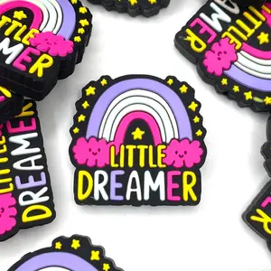 Little Dreamer Silicone Focal Beads | Rainbow Beads | Cute Beads | Beads for Beaded Pens