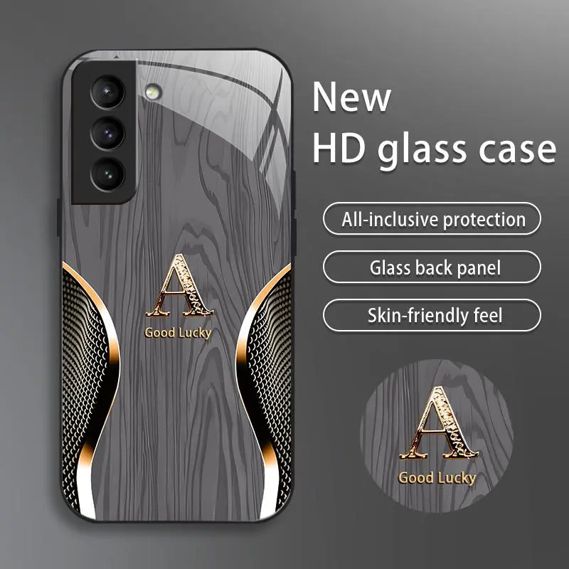 Suitable for [Galaxy S21+ 5g] Brand new premium phone case, drop-proof and fingerprint-resistant，sophisticated and minimalist design, with 26 English letters to choose from YM99