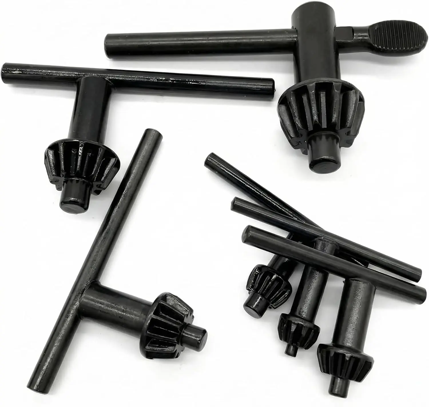 Drill Press Chuck Key Wrench, 6 Sizes Heavy Duty Drill Chuck Key Set, Compatible with 4mm 6mm 10mm 13mm 16mm 20mm Drill Chucks for Electric Drill & Drill Press
