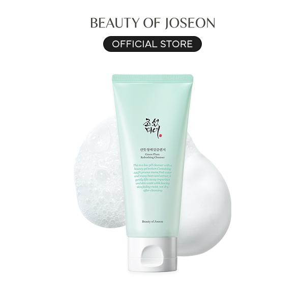 [Beauty of Joseon Official] Green Plum Refreshing Cleanser 100mL | Herbal Gel Cleanser, Exfoliate Deep Pore Cleansing, Acne Face Wash, Blackhead Remover for All Skin Types, Korean Skincare