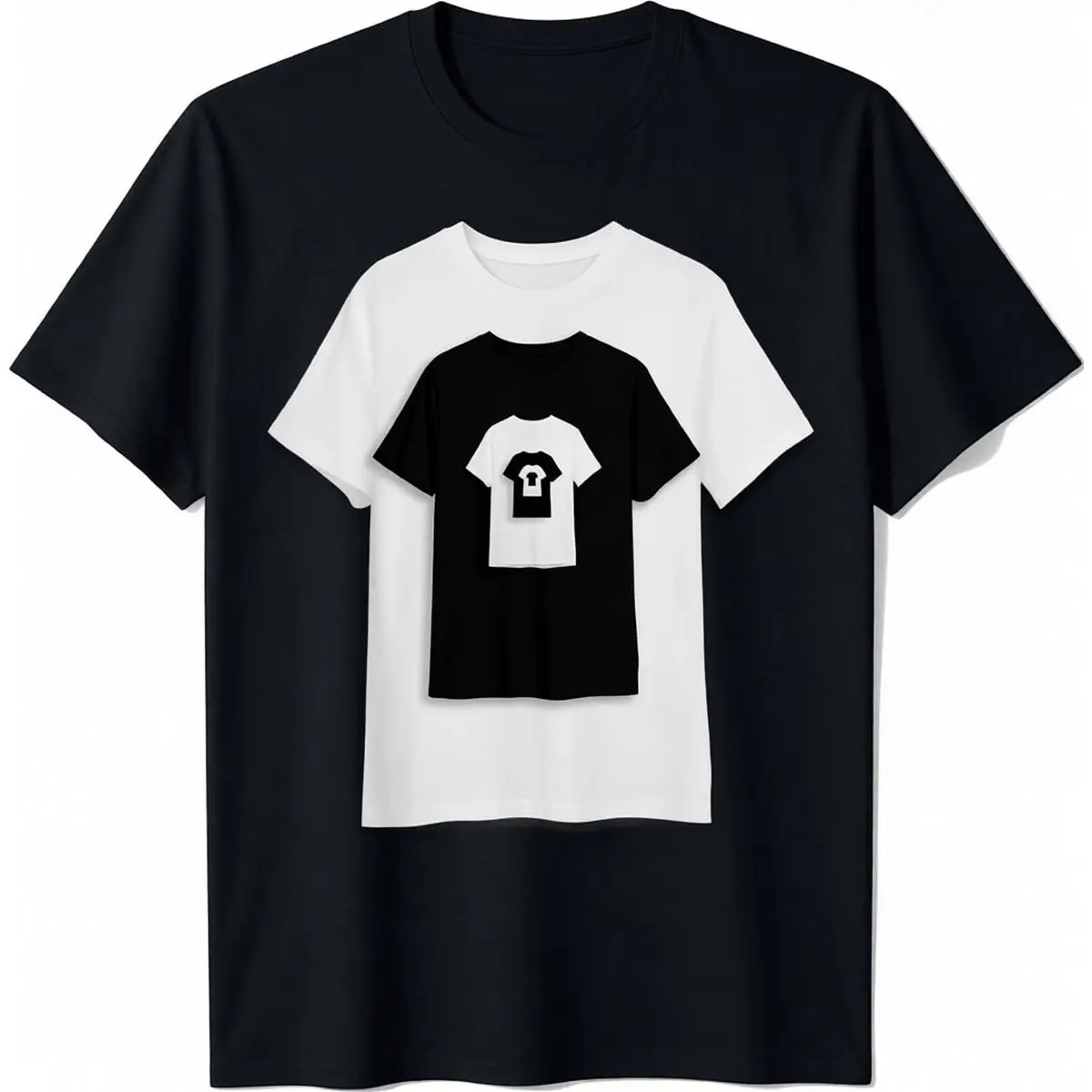 Optical Illusion - Shirt On A Shirt T-Shirt Shirt Of A Shirt Funny Meme Shirt / Weirdcore Clothing, Shortsleeve, Casual