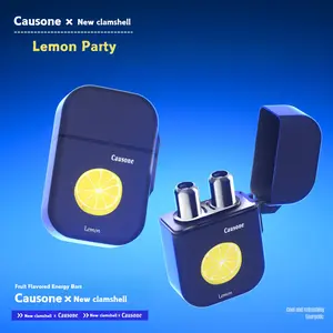 Nasal Stick Inhaler, Powerful Essential Oil, Fresh Vibe, On-The-Go, Breathe In Life, Multi Fruity Flavor with 2 Replaceable Sticks, Lemon Flavor