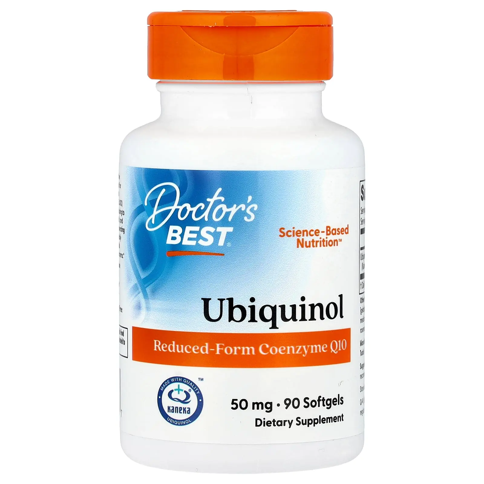Doctor's Best Ubiquinol with Kaneka Q+®, 50 mg, 90 Softgels