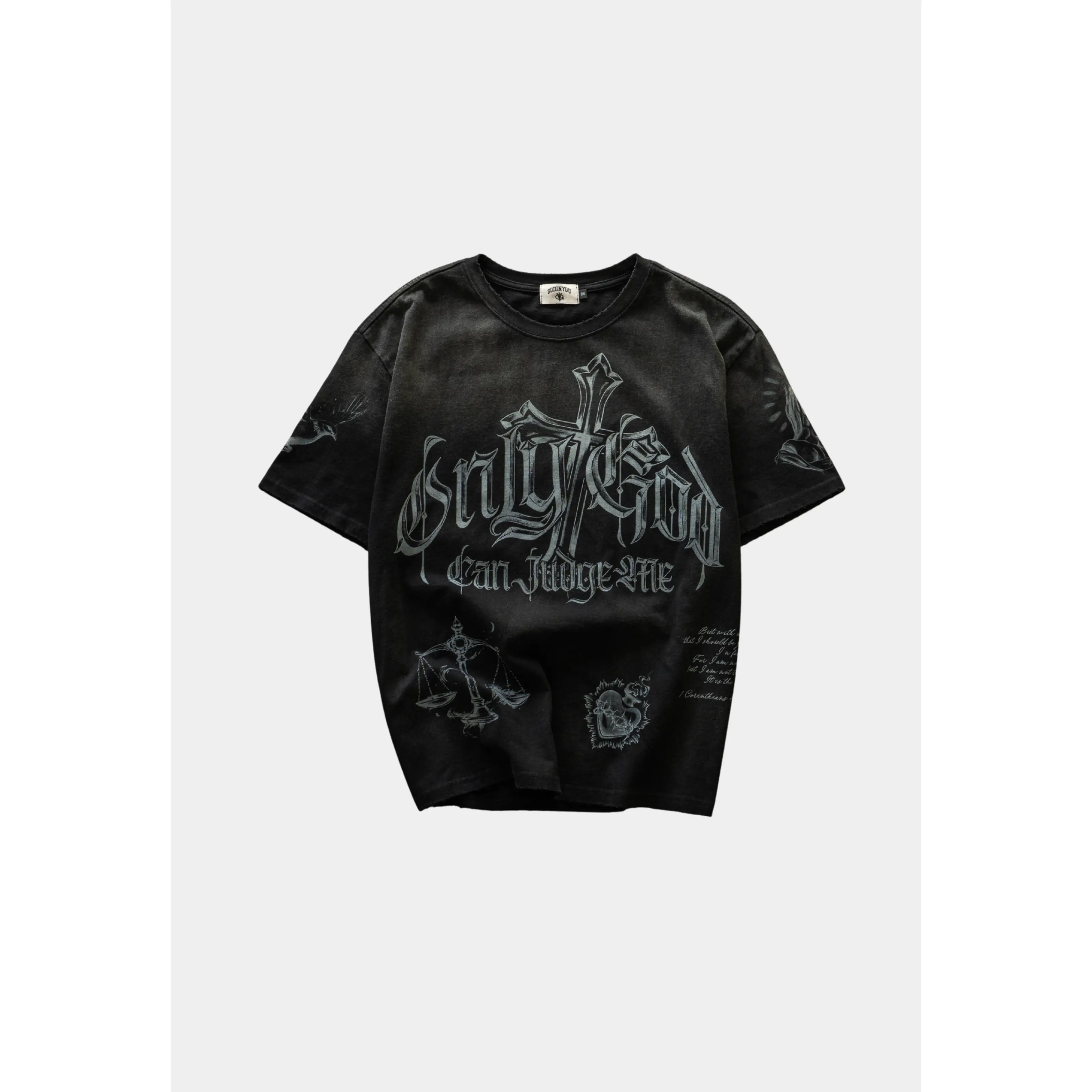 "ONLY GOD CAN JUDGE ME" TEE (BLACK)
