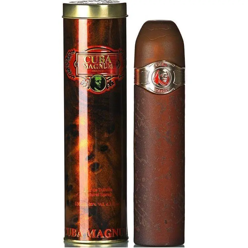 Cuba Magnum Red Eau de Toilette, a Citrus Herbals Cologne for Men with Bergamot Sage and Basil, Fresh Aroma Signature Scent, 4.3 fl oz, Added Men's Fragrance