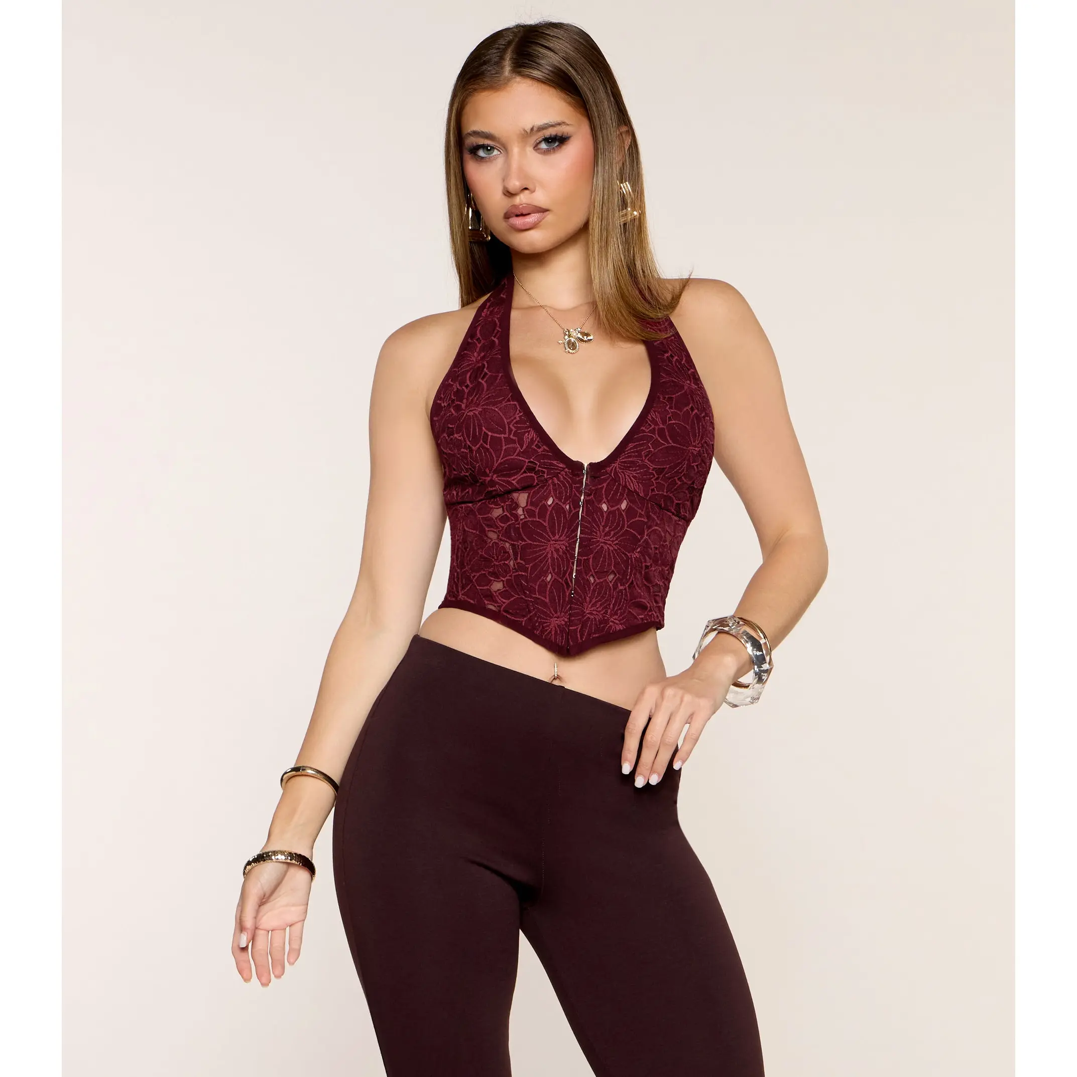 Pretty Plot Twist Floral Lace Corset Top