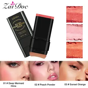 Three-Colour BLUSH Tinted Moisture Stick for Flawless Look - Long Lasting Liquid Blusher with Moisturizing Formula - Natural Shades for Cheeks & Eyes