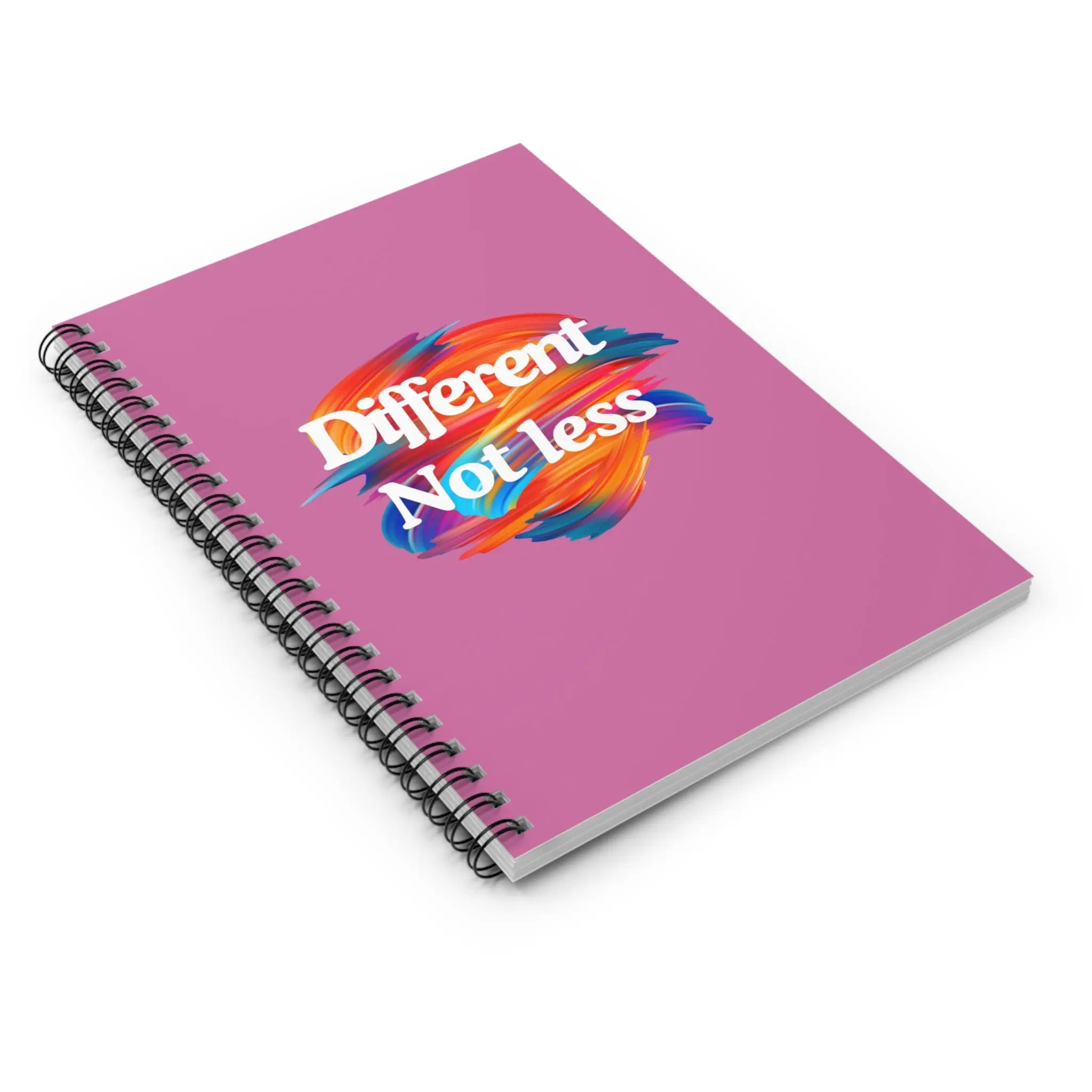 Different Not Less Notebook Pink 6x8 Spiral Bound 90gsm Paper Metal Binding Document Pocket 350gsm Durable Cover 2 Year EU Warranty