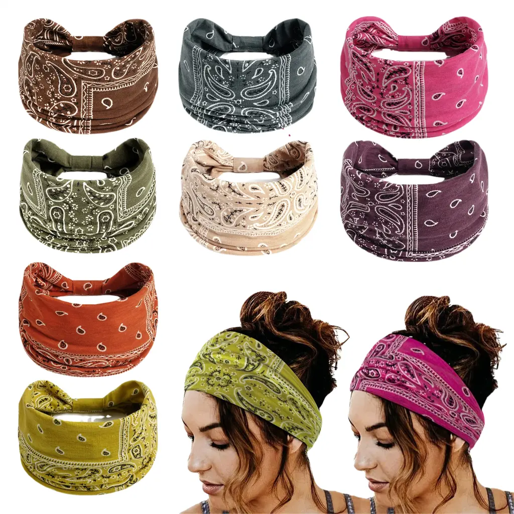 8pcs-bright paisley pattern-1#