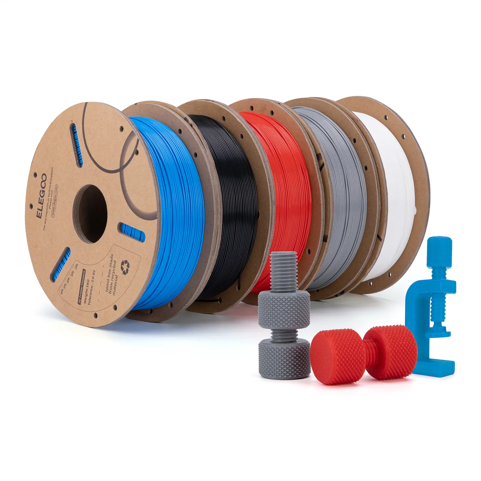 ELEGOO PLA Series Filament 1.75mm, Mix & Match Bundle Sale, Cardboard Spool, Compatible with FDM 3D Printers, Print Farm Wholesale Pack, Perfect for Beginners & Pros tiktokshopbacktoschool