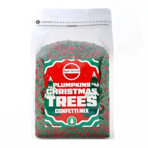 Christmas Plumpkins - Red & Green Christmas Tree Confetti 3.75lb Bulk Bag