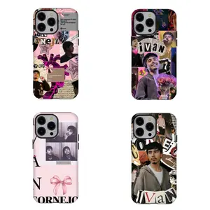 Singer Ivan Cornejo Mirada Collage Phone Case Trendy Tough Phone Cover Compatible for iPhone 17 Promax 16 15 14 13 12 11 and for Samsung S21-S25 Perfect Gift for Fans Her/Him