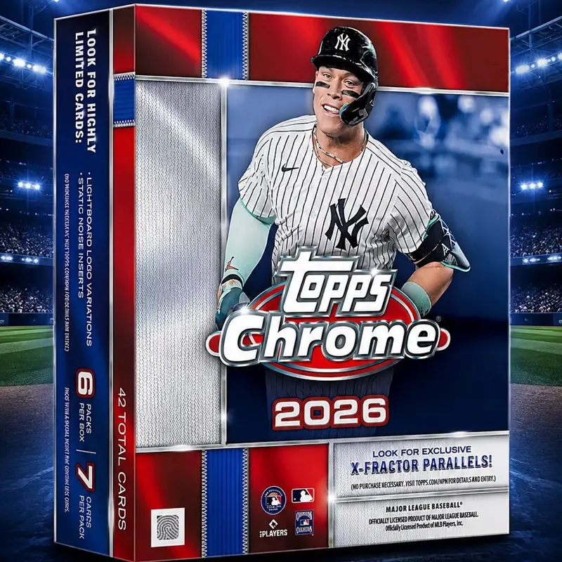 PYT Break #059 - 5 Box Break (5) 2026 Topps Chrome Baseball Mega Box (Retail)