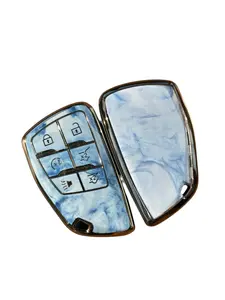 Chevrolet Key Fob Cover,Special Soft TPU Key Case Protector Compatible with Chevy 2021 2022 2023 2024 Suburban Tahoe Corvette Remote/Smart Key,Key Shell
