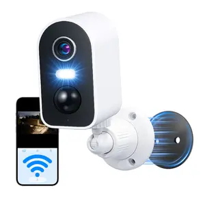 Security Cameras Wireless Outdoor Magnetic, 2K Smart WiFi Camera Indoor for Home Security, Long Battery Life Powered, PIR Motion Detection, Color Night Vision, iCam365 APP, 2-Way Audio