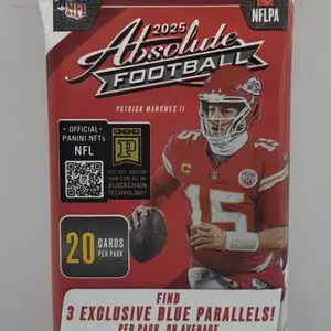 (1) - 2025 Absolute Football  20 Cards Per Pack 3 Exclusive Blue Parallels