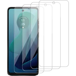 [4 Pack Glass Screen Protector Compatible for Motorola  G 5G (2024) / XT2417 [9H Hardness]-HD Screen Tempered Glass, Scratch Resistant,Easy Install [Case Friendly]
