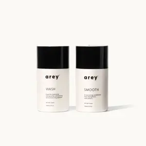 AREY Mini Duo Shampoo & Conditioner Set – Travel Size Hair Care Kit with Wash Shampoo & Smooth Conditioner