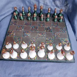 Chess Board with Matching Pieces - Traditional Design, 32 Pieces, Ideal for Chess Games and Educational Activities