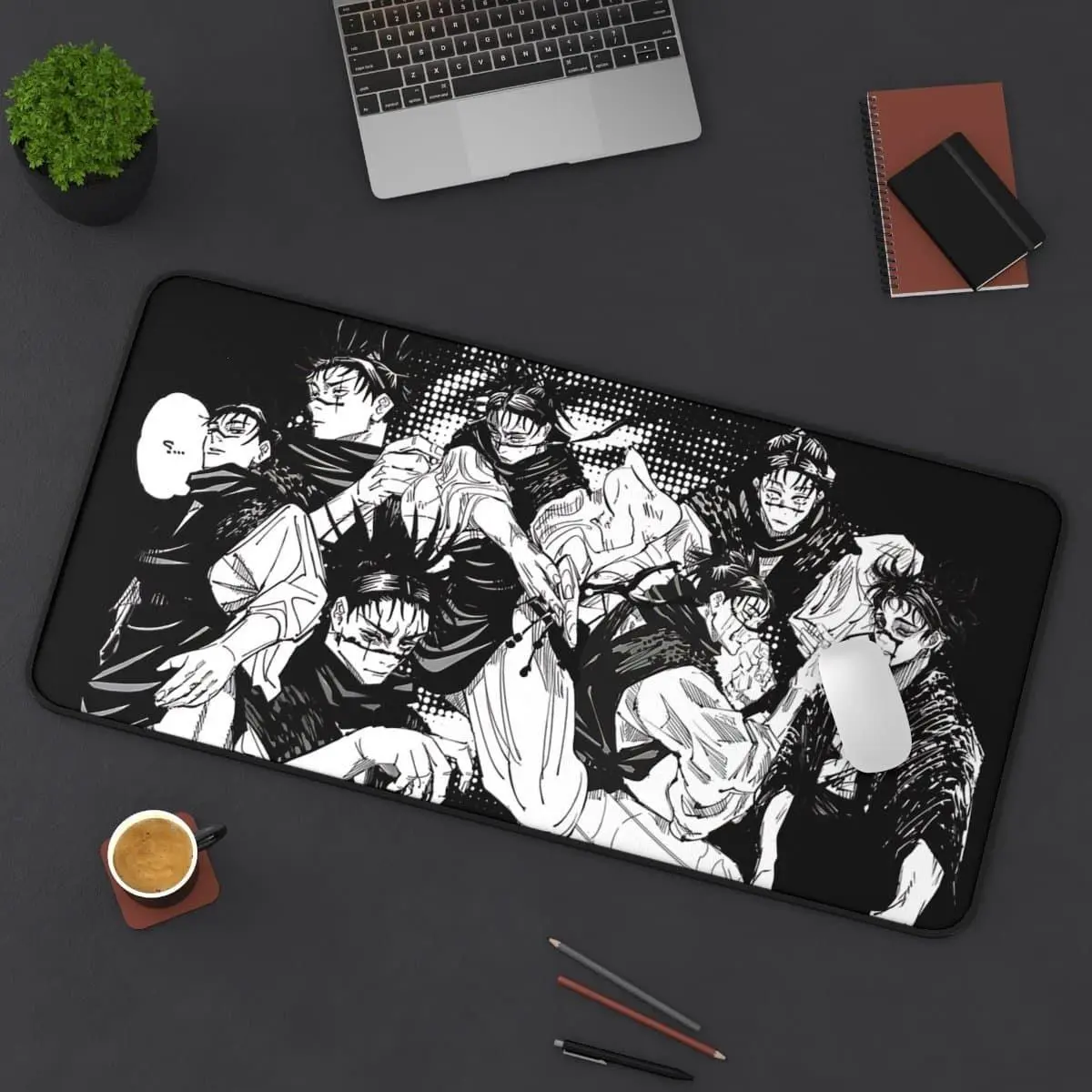 [New Anime Gear - Sale Up To 35%] Choso Jujutsu Kaisen Desk Mat, Anime Art Extended Mouse Pad, Dark Style Desk Decor for Otaku & Gaming Workstations