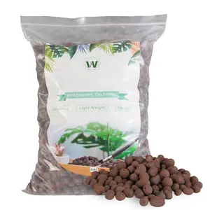 Leca Expanded Clay Pebbles 10LBS Grow Media for Indoor  Hydroponic Growing Gardening System Supplies