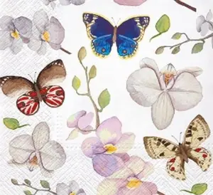 Orchidea Butterfly Luncheon Napkins