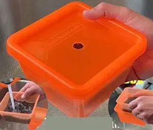 lba Airtight Seal New Version Hand-Insert Dustproof Worm Storage Box - Stackable Blackworm Keeper Container for Tropical Fish (Discus), 9.59 oz Pet Fish & Aquatic Feeding Supplies